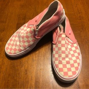 Pink Checkered Vans